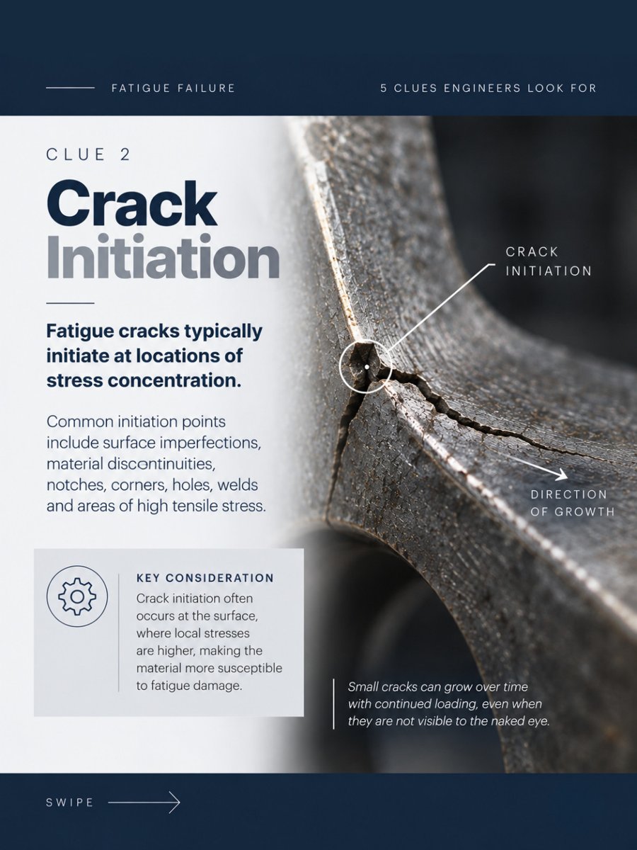 Crack initiation at a stress concentration