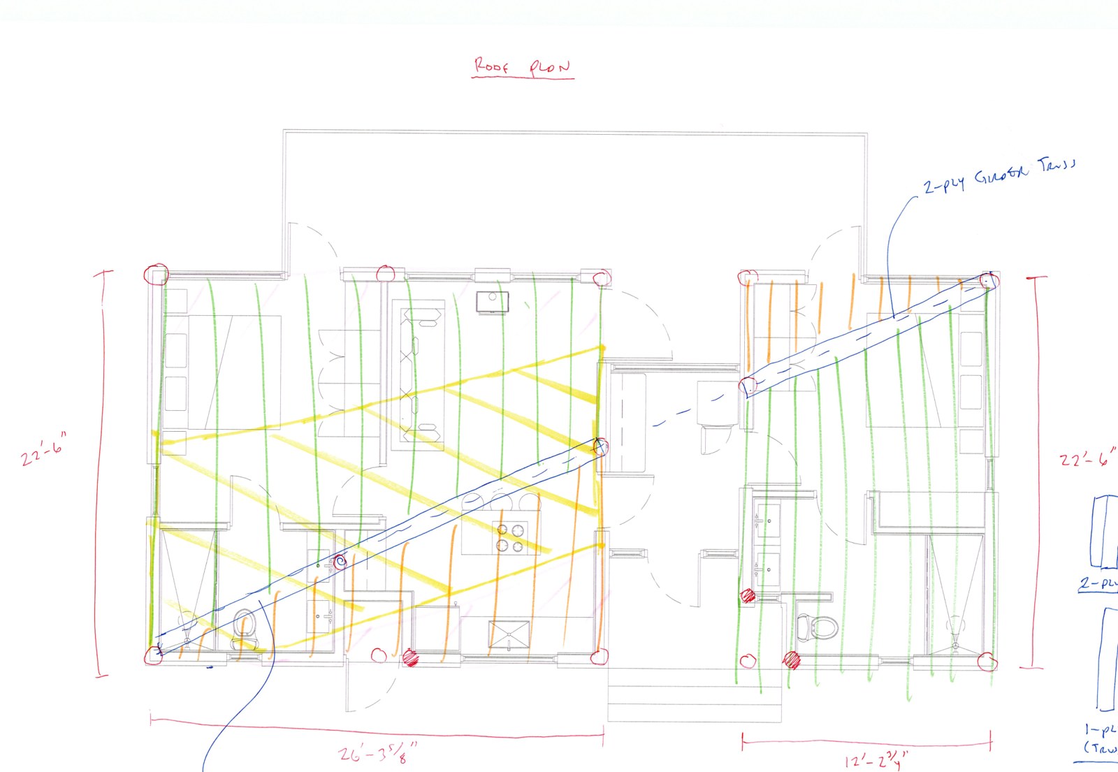 Hidden Creek truss layout