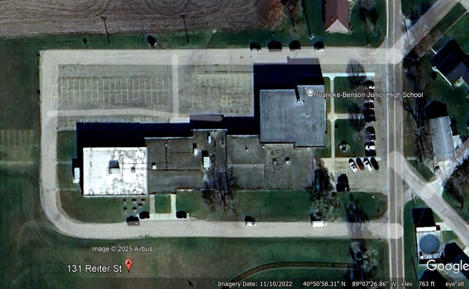 Roanoke schools aerial